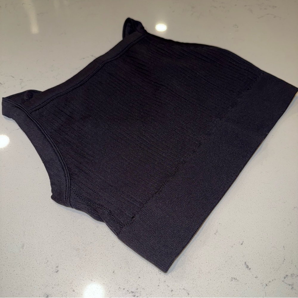 Aerie Ribbed Seamless High Neck Sports Bra - Picture 6 of 7